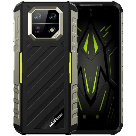 Ulefone Armor 22 Smartphone Resistente IP68 Android 13 - 8GB RAM 128GB ROM, Pantalla 6.58" 120Hz, Cámara 64MP, Batería 6600mAh, Procesador Helio G96, Negro y Verde Ulefone Armor 22 Smartphone Resistente IP68 Android 13 - 8GB RAM 128GB ROM, Pantalla 6.58" 120Hz, Cámara 64MP, Batería 6600mAh, Procesador Helio G96, Negro y Verde